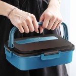 PORTABLE LUNCH BOX -  STAINLESS STEEL INSIDE