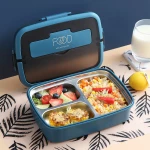 PORTABLE LUNCH BOX -  STAINLESS STEEL INSIDE