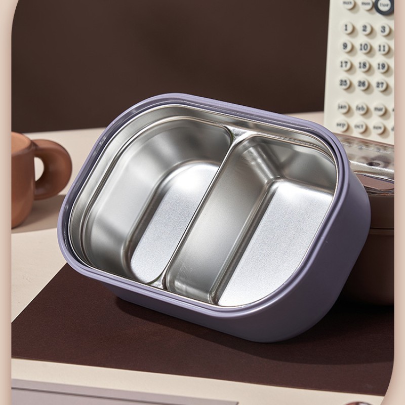 PORTABLE BEAR  LUNCH BOX -  STAINLESS STEEL INSIDE