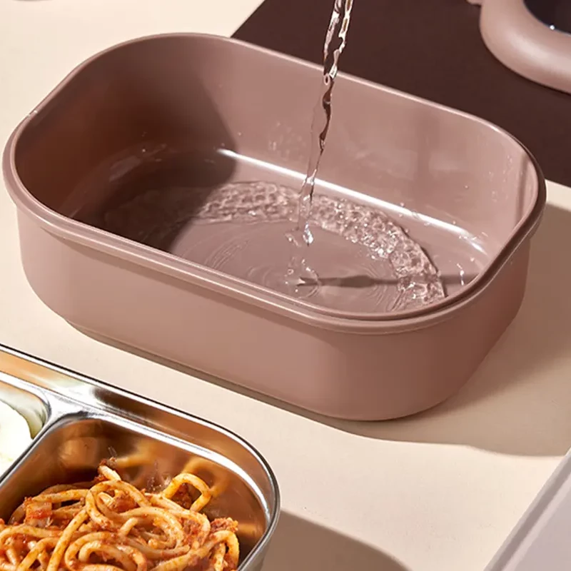 PORTABLE BEAR  LUNCH BOX -  STAINLESS STEEL INSIDE