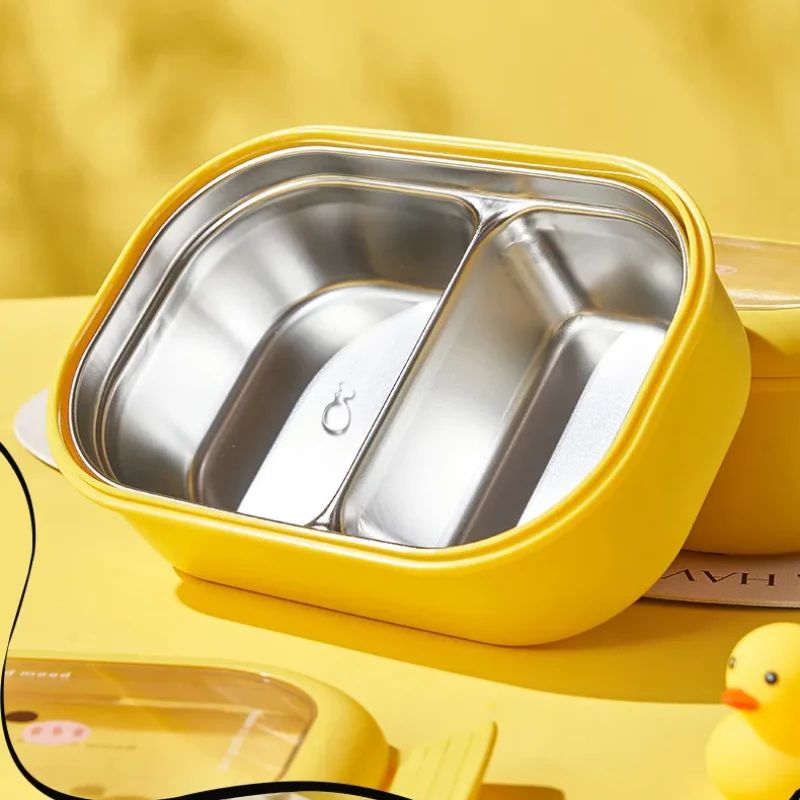 PORTABLE DUCK  LUNCH BOX -  STAINLESS STEEL INSIDE