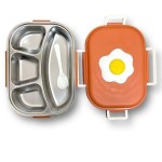 PORTABLE LUNCH BOX -  STAINLESS STEEL INSIDE