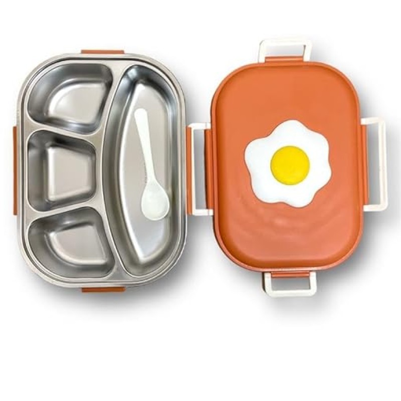 PORTABLE LUNCH BOX -  STAINLESS STEEL INSIDE