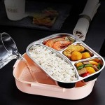 PORTABLE LUNCH BOX -  STAINLESS STEEL INSIDE