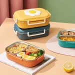 PORTABLE LUNCH BOX -  STAINLESS STEEL INSIDE
