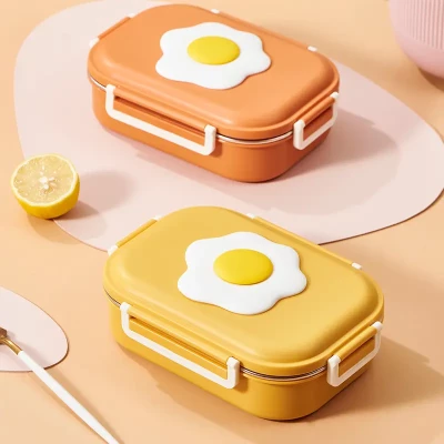 PORTABLE LUNCH BOX -  STAINLESS STEEL INSIDE