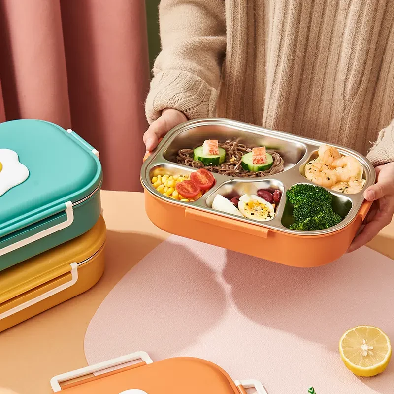 PORTABLE LUNCH BOX -  STAINLESS STEEL INSIDE
