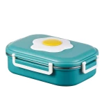 PORTABLE LUNCH BOX -  STAINLESS STEEL INSIDE