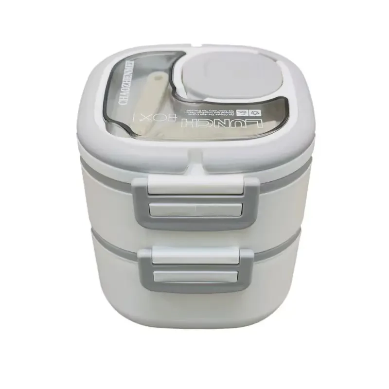 DOUBLE SIZE PORTABLE LUNCH BOX ـ  STAINLESS STEEL INSIDE