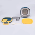 DOUBLE SIZE PORTABLE LUNCH BOX ـ  STAINLESS STEEL INSIDE