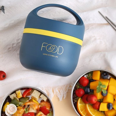 PORTABLE LUNCH BOX -  STAINLESS STEEL INSIDE