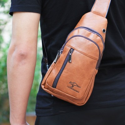LEATHER CHEST BAG