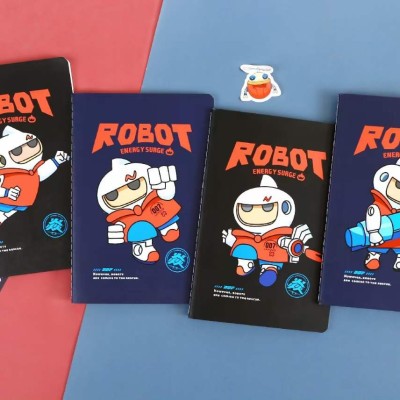 NOTE BOOK A5 - 40 SHEETS -  (ROBOT)