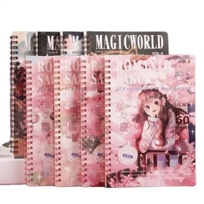SPIRAL NOTE BOOK A5 - 60 SHEETS  - ANIME