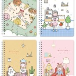 SPIRAL NOTE BOOK A5 - 60 SHEETS  - (GOOD TIME)