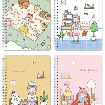SPIRAL NOTE BOOK A5 - 60 SHEETS  - (GOOD TIME)
