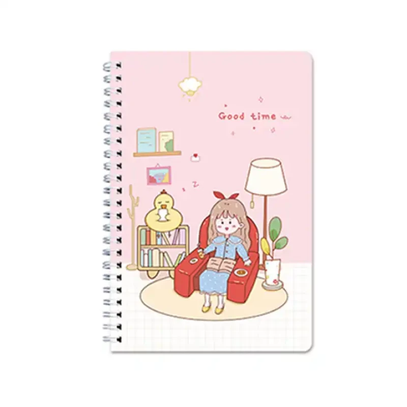 SPIRAL NOTE BOOK A5 - 60 SHEETS  - (GOOD TIME)