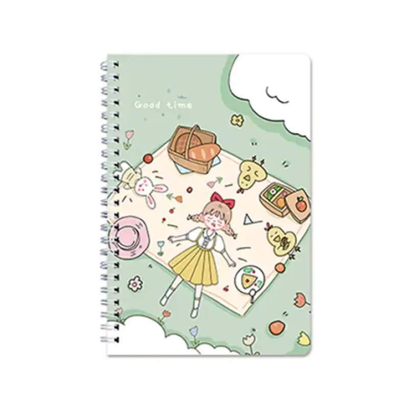 SPIRAL NOTE BOOK A5 - 60 SHEETS  - (GOOD TIME)