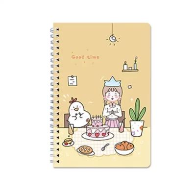 SPIRAL NOTE BOOK A5 - 60 SHEETS  - (GOOD TIME)