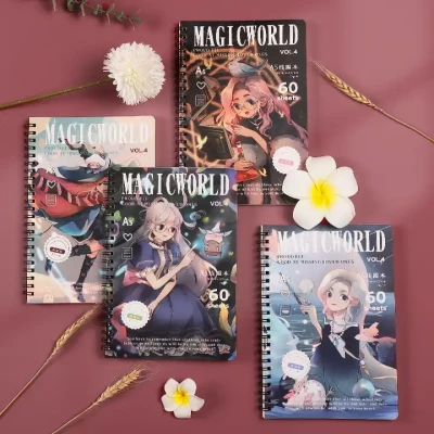 SPIRAL NOTE BOOK A5 - 60 SHEETS  - ANIME