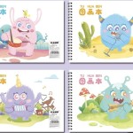 SPIRAL SKETCH BOOK A4 - 30 SHEETS - (HAPPY)