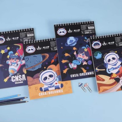 SPIRAL SKETCH BOOK A4 - 160 GRAM - 40 SHEETS - NASA