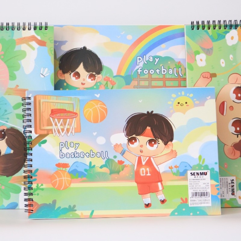 SPIRAL SKETCH BOOK A4 - 30 SHEETS - (SPORT)