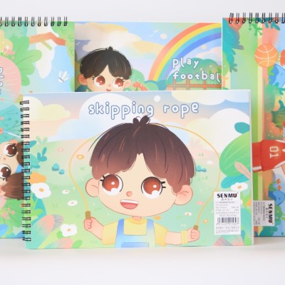 SPIRAL SKETCH BOOK A4 - 30 SHEETS - (SPORT)