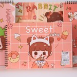 SPIRAL SKETCH BOOK A4 - 30 SHEETS - (HAPPY & SWEET)