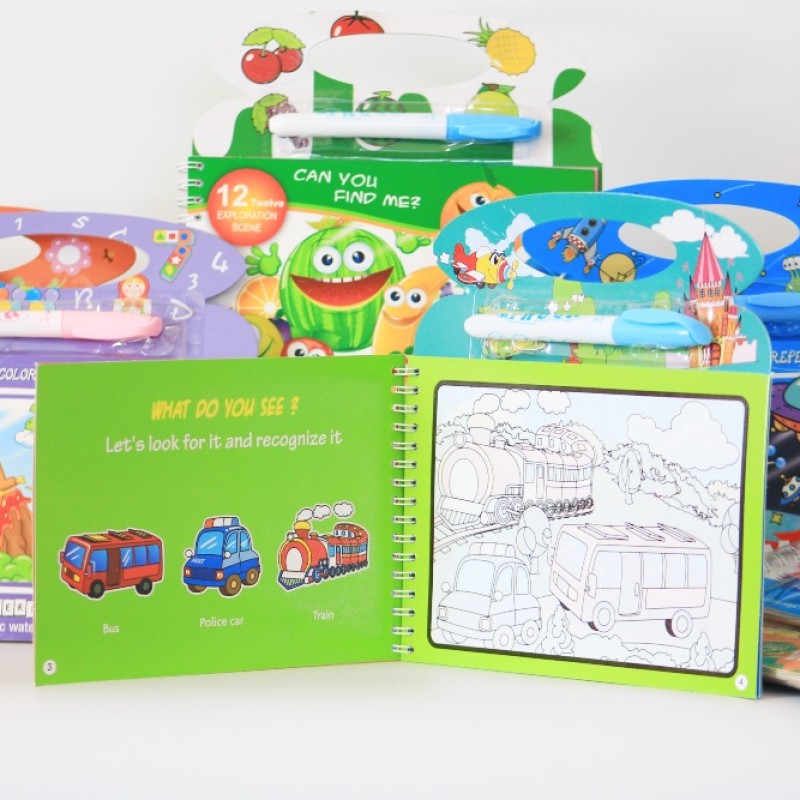 MAGIC WATER COLORING BOOK