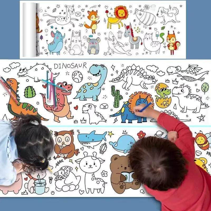 PAINTING SET - COLORING PAPER POSTER