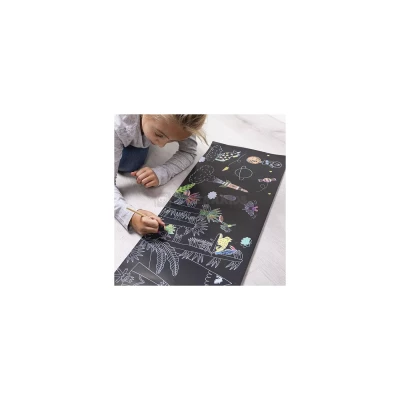 BLACK PAINTING SET - COLORING SCRATCH POSTER