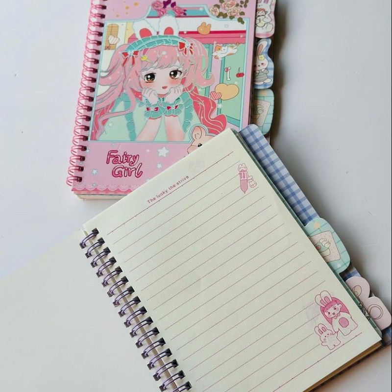 SPIRAL NOTE BOOK - (FAIRY GIRL)