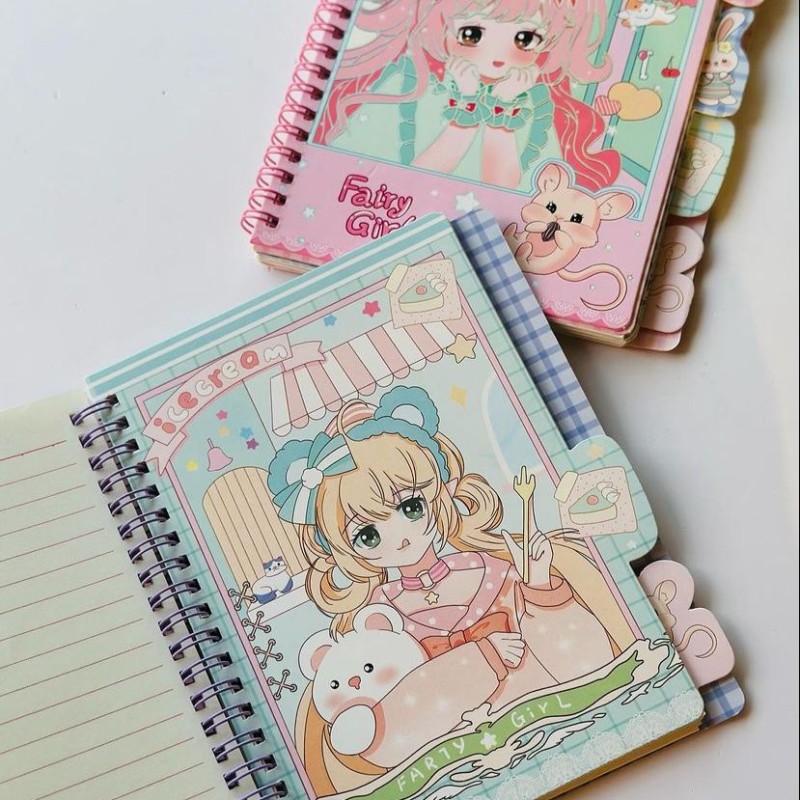 SPIRAL NOTE BOOK - (FAIRY GIRL)