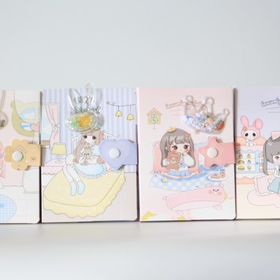 GLITTER NOTE BOOK - WITH PRESS