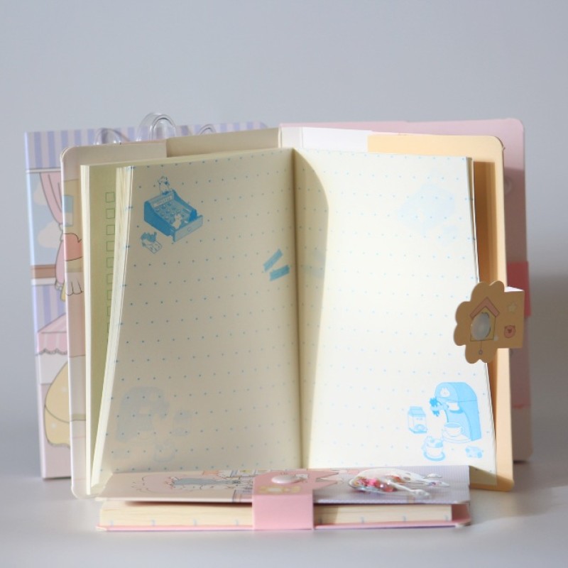 GLITTER NOTE BOOK - WITH PRESS