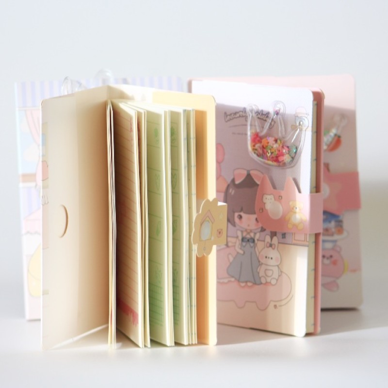 GLITTER NOTE BOOK - WITH PRESS