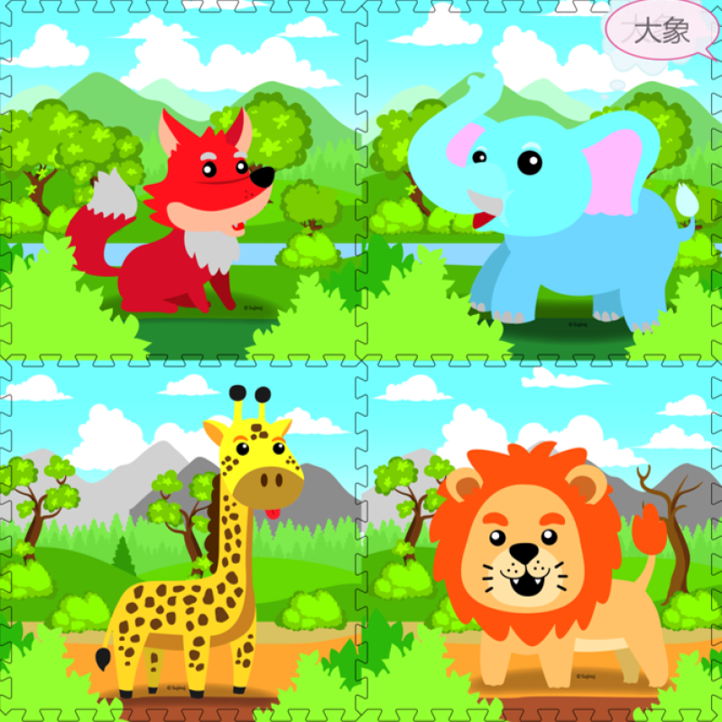 EDUCATIONAL PUZZLE FLOOR FOAM - EVA FOAM - 60*60