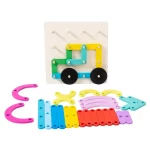 EDUCATIONAL WOODEN TOY - SHAPE & STRUCTURE