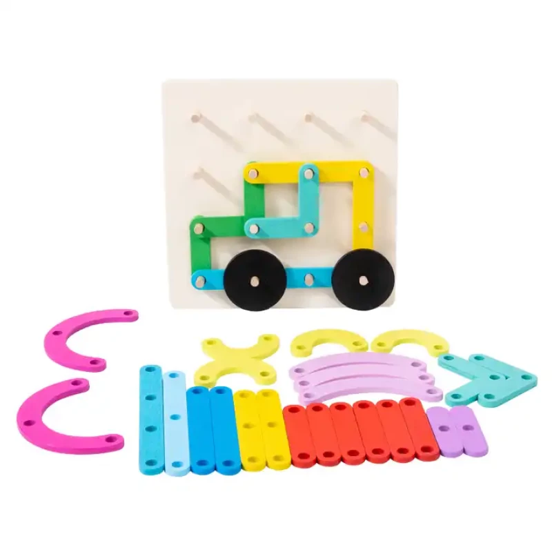 EDUCATIONAL WOODEN TOY - SHAPE & STRUCTURE