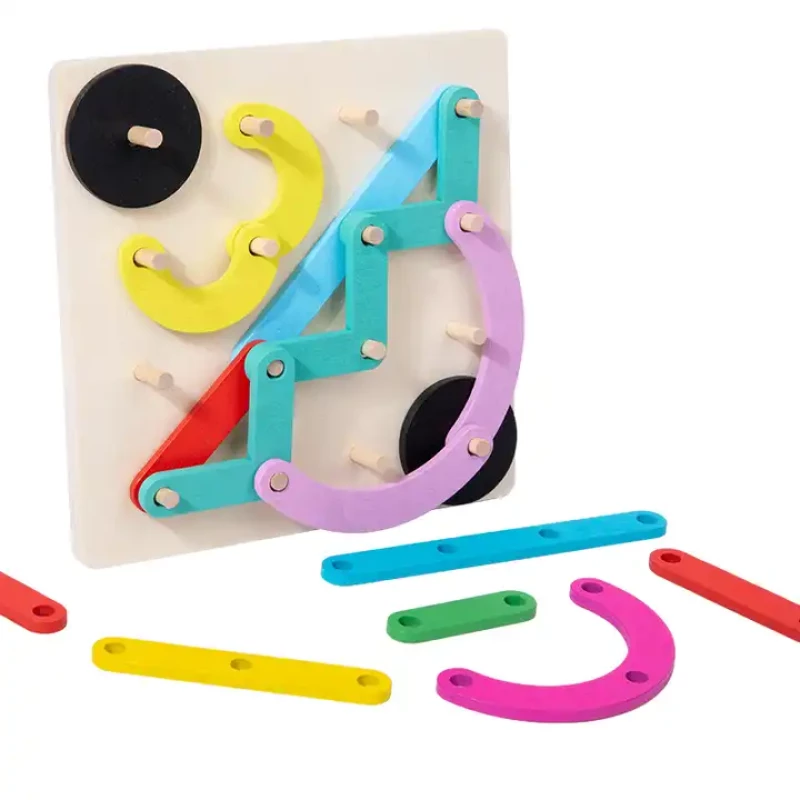 EDUCATIONAL WOODEN TOY - SHAPE & STRUCTURE