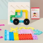 EDUCATIONAL WOODEN TOY - SHAPE & STRUCTURE
