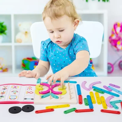 EDUCATIONAL WOODEN TOY - SHAPE & STRUCTURE