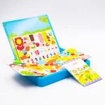 EDUCATIONAL PUZZLE WOODEN TOY  -  MAGNETIC BOARD & EDUCATIONAL PUZZLE