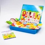 EDUCATIONAL PUZZLE WOODEN TOY  -  MAGNETIC BOARD & EDUCATIONAL PUZZLE