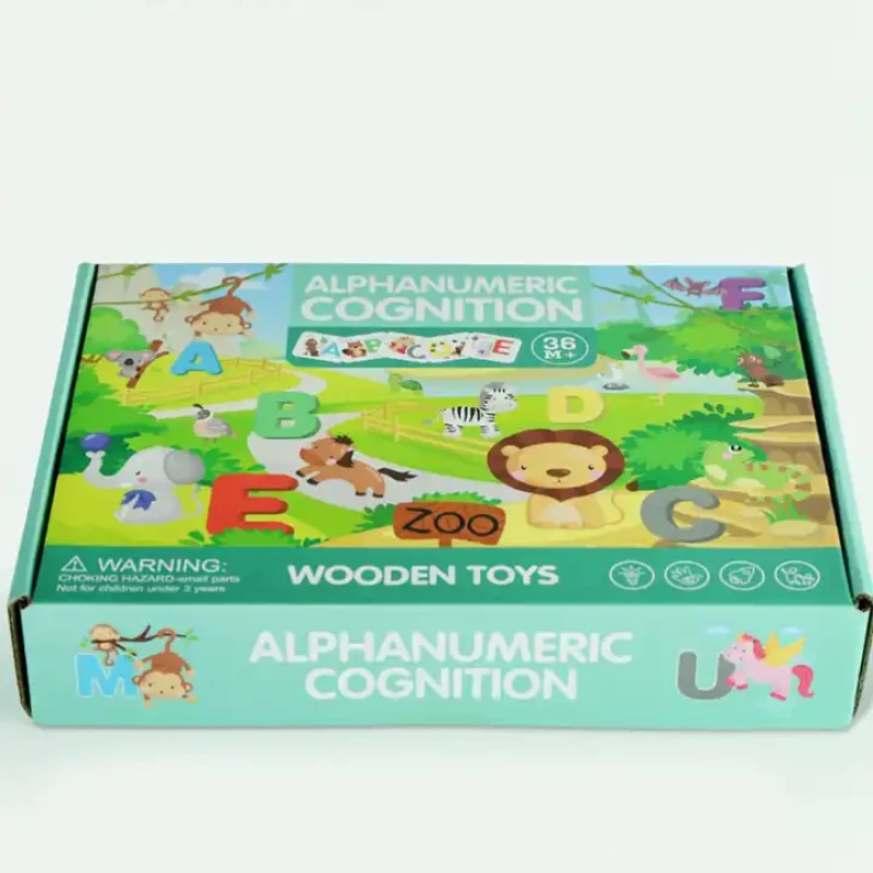 EDUCATIONAL WOODEN TOY - ALPHANUMBERS COGNITION BY COMPOSITION IT
