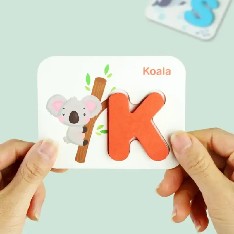 EDUCATIONAL WOODEN TOY - ALPHANUMBERS COGNITION BY COMPOSITION IT