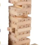 JAMBO JINGA SOLID WOODEN TOY - 54 UNCOLORED PIECES - HIGH QUALITY
