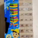 JAMBO JINGA SOLID WOODEN TOY - 54 UNCOLORED PIECES - HIGH QUALITY