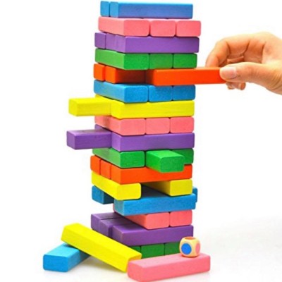 JINGA COLORFUL WOODEN TOY - 54 PIECES - LARGE - HIGH QUALITY